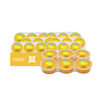 Nata de coco pudding bulk snacks — Cocon Mango Pudding 16-pack multipack, row of mango-labeled pudding cups with a yellow “Cocon 16 pack” banner in front on a white background.

بودينغ ناتا دي كوكو سناكات بالجملة — عبوة Cocon مانجو 16 حبة، أكواب بودينغ بملصق المانجو مع شريط أصفر مكتوب عليه “Cocon 16 pack” على خلفية بيضاء.