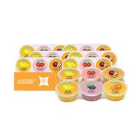 Nata de coco pudding bulk snacks — Cocon 16-pack multipack with assorted pudding cups, colorful lids showing mango, strawberry, passion fruit, grape, and orange flavours on a clean white background.

بودينغ ناتا دي كوكو سناكات بالجملة — عبوة Cocon بالجملة 16 حبة، أكواب بودينغ بتشكيلة نكهات مع أغطية ملوّنة عليها صور مانجو وفراولة وباشن فروت وعنب وبرتقال على خلفية بيضاء.